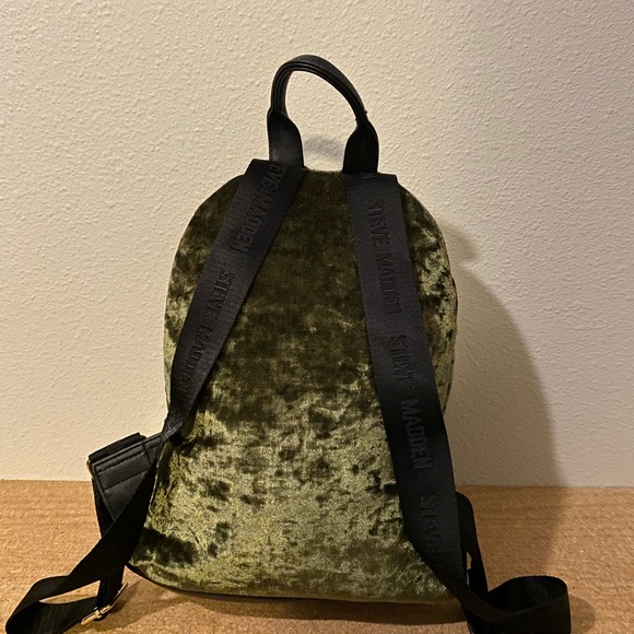 Green Velvet Steve Madden Backpack - Picture 3 of 8